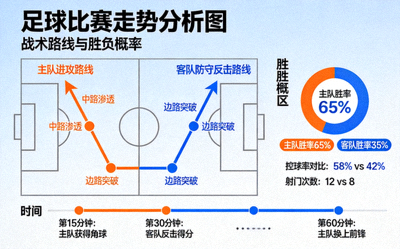 足球比赛走势分析图 - 战术路线与胜负概率
